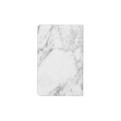 Minimalist Black and White Marble Notebook (Back)