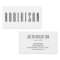 Minimalist black and white modern business card