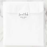 Minimalist Black and White Modern Wedding