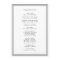 Minimalist Black and White Modern Wedding Program