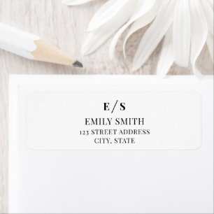 Minimalist Black and White Monogram