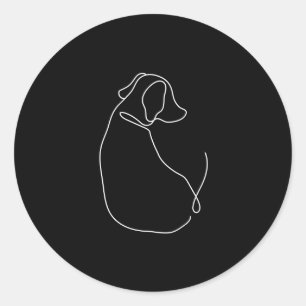 Minimalist Black and White Stickers