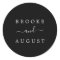 Minimalist Black and White Wedding Envelope Seals