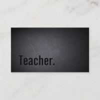 Minimalist Black Bold Teacher