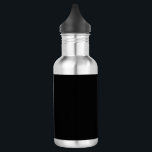 Minimalist Black Cat Silhouette  532 Ml Water Bottle<br><div class="desc">Stylish black cat silhouette in minimalist style – perfect for Halloween, pet lovers, and chic everyday gifts. Add a touch of mysterious charm and feline elegance to your lifestyle with this minimalist black cat silhouette design. Featuring a sleek and sophisticated illustration of a black cat in profile, this versatile artwork...</div>