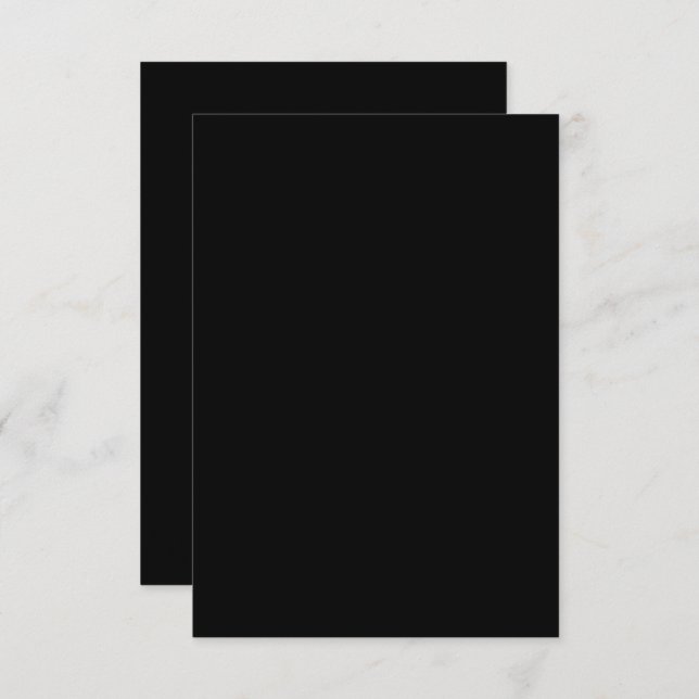 Minimalist Black Cat Silhouette  Card (Front/Back)