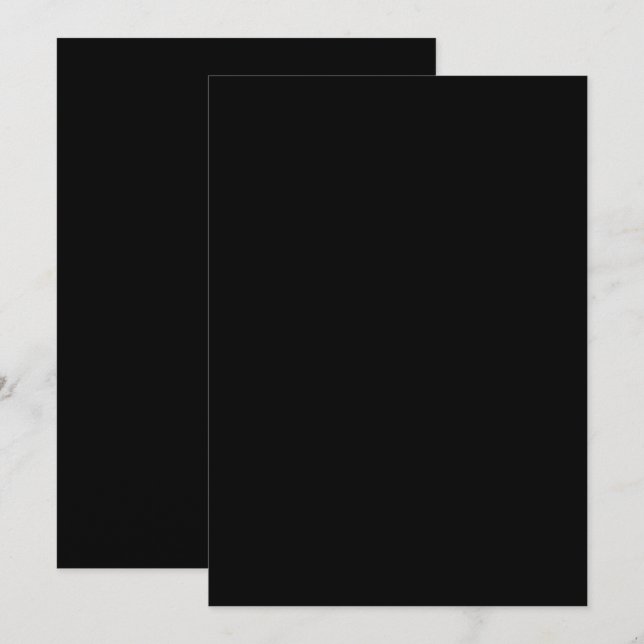 Minimalist Black Cat Silhouette  Invitation (Front/Back)