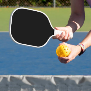 Minimalist Black Cat Silhouette  Pickleball Paddle