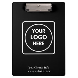 Minimalist Black Clipboard   Custom Corporate 