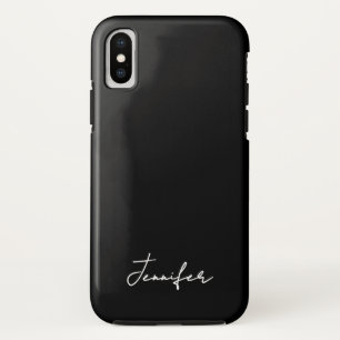 Minimalist Black Custom Name Signature Script  Case-Mate iPhone Case