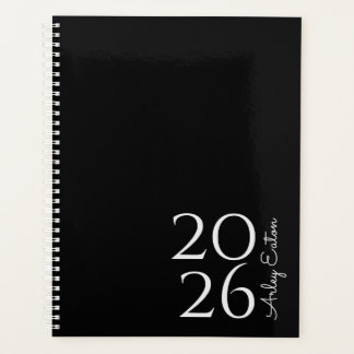 Minimalist Black Custom Personal Monthly Planner