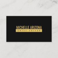 Minimalist Black & Gold Color Professional Modern
