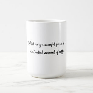 Minimalist Black Ink Coffee Typography Graphic Mug
