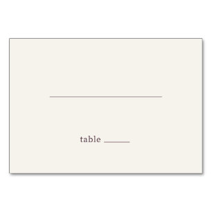 Minimalist Black Line Abstract Table Card