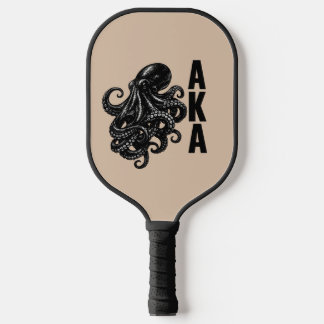 Minimalist Black Octopus AKA Pickleball Paddle - M