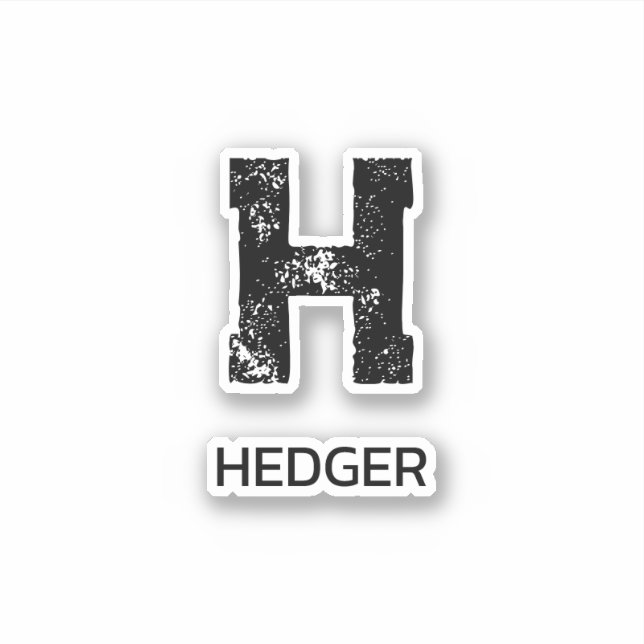 MINIMALIST BLACK ONE LETTER MONOGRAM NAME CLEAR (Front)
