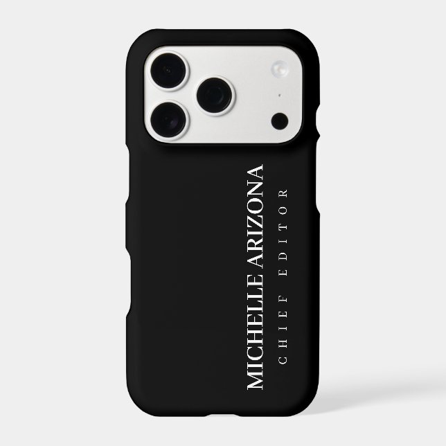 Minimalist Black Professional Modern (Back)