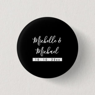 Minimalist Black Professional Modern 1 Inch Round Button
