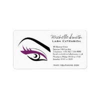 Minimalist Black Purple Eyelash Extension Makeup