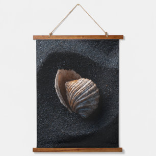 Minimalist Black Shell Shadow Wall Art