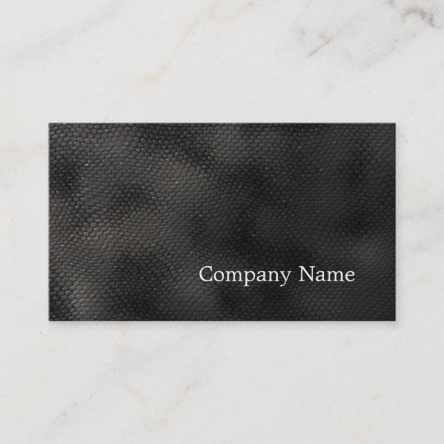 Minimalist Black Snake Business Card (Front)