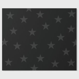 Minimalist Black Star Wrapping Paper