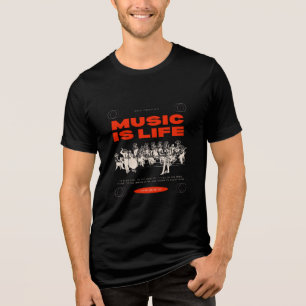 Minimalist Black T-Shirt – Stylish & Comfortable Tri-Blend Shirt