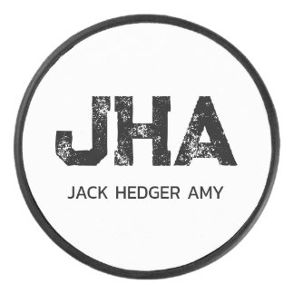 MINIMALIST BLACK THREE LETTER MONOGRAM NAME WHITE