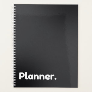 Minimalist Black Undated Planner