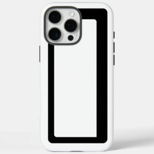 Minimalist Black & White Abstract Outline iPhone 16 Pro Max Case