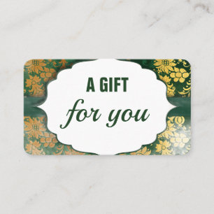 Minimalist Black & White Beauty Gift Certificate