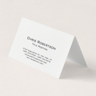 Minimalist  Black White Charming Modern Chic Business Card