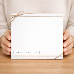 Minimalist Black & White Custom Brand Label