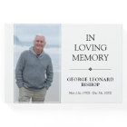 Minimalist Black & White In Loving Memory Photo