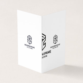 Minimalist Black & White Modern Business Logo – Cl Business Card