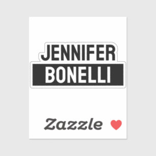 Minimalist Black & White Plain Elegant Modern Name