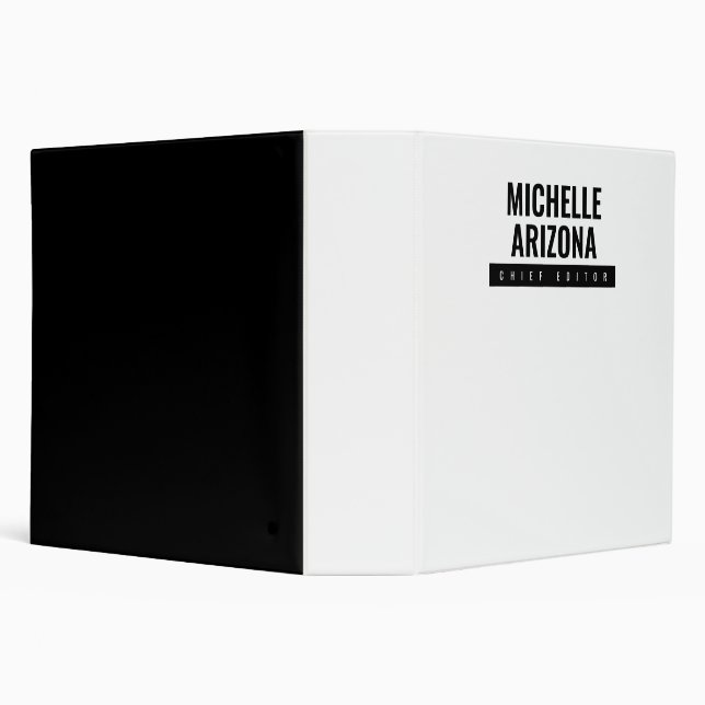 Minimalist Black & White Professional Modern Binder (Background)