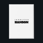 Minimalist Black & White Professional Modern Name<br><div class="desc">Represent yourself with this modern, elegant design. This template can be customized to meet all professional occupations.</div>