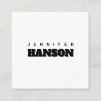 Minimalist Black & White Professional Modern Name