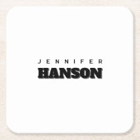 Minimalist Black & White Professional Modern Name