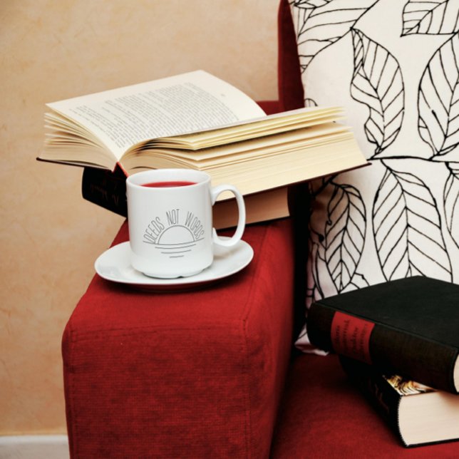 Minimalist black white sun inspirational Mug (Creator Uploaded)