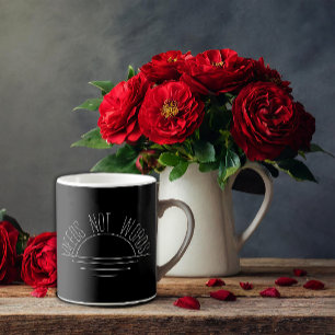 Minimalist black white sun inspirational quote coffee mug