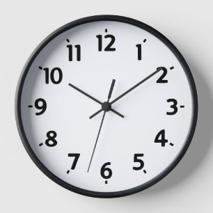 🕰️ Minimalist Black & White Wall Clock – Elegant 