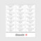 Minimalist Black White Wedding Guest Address Label