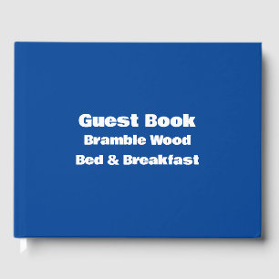 Minimalist Block LetterPersonalized Vacation House Guest Book