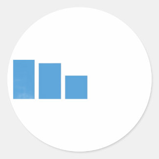 Minimalist Blue Bar Chart Address Label