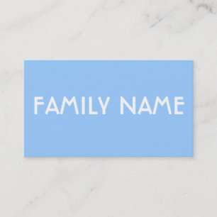 Minimalist Blue Business Card