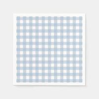 Minimalist Blue Gingham Plaid Pattern