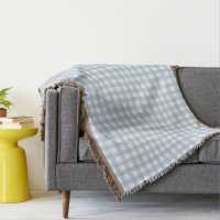Minimalist Blue Gingham Plaid Pattern