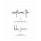 Minimalist Blue Heart Baby Boy Shower Welcome